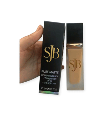 Fond de Teint SJB PURE MATTE – Teint Parfait et Tenue Longue Durée